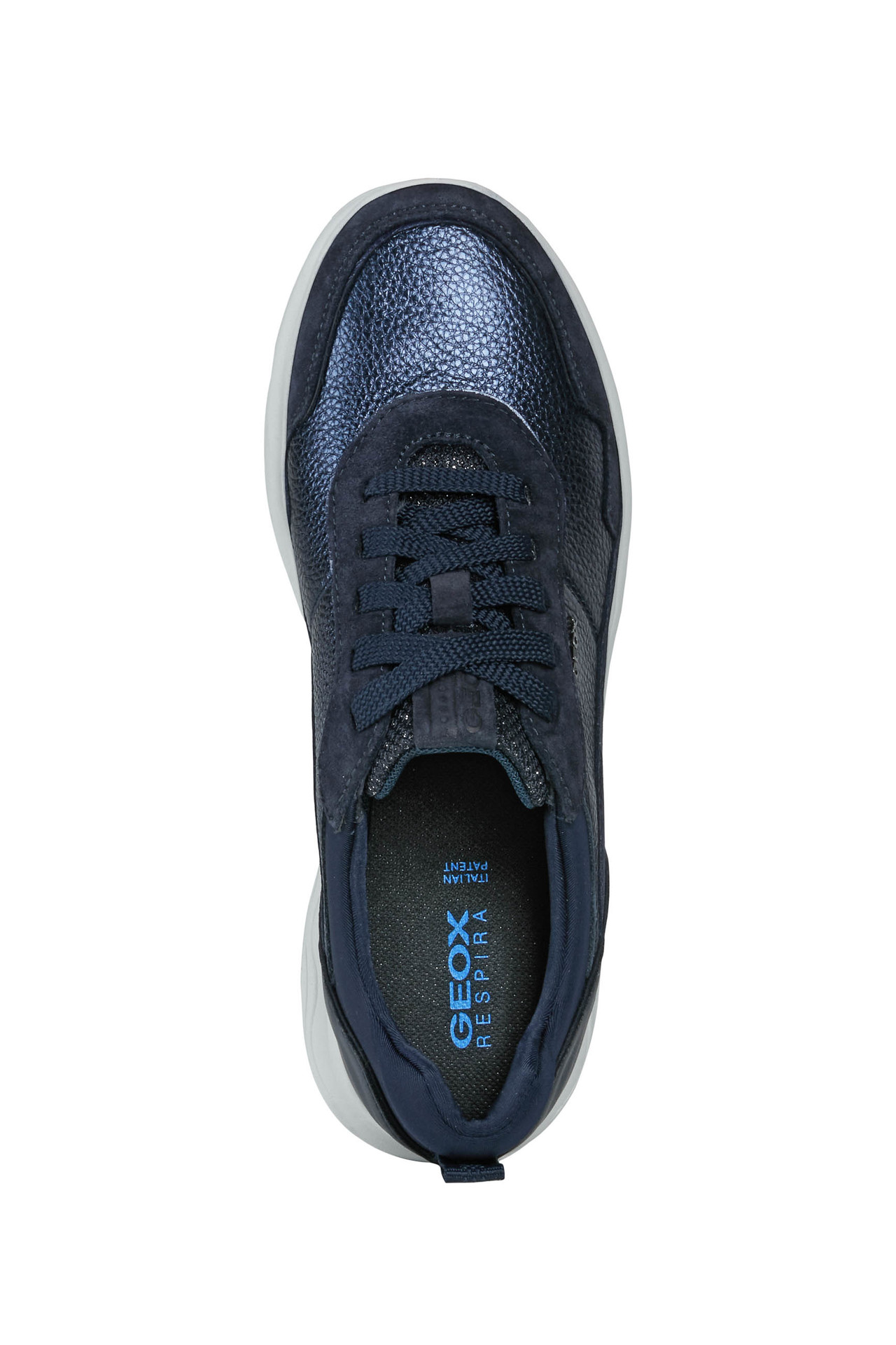 GEOX WOMEN SHOES SNEAKER D SPHERICA BLUE/NAVY · v7