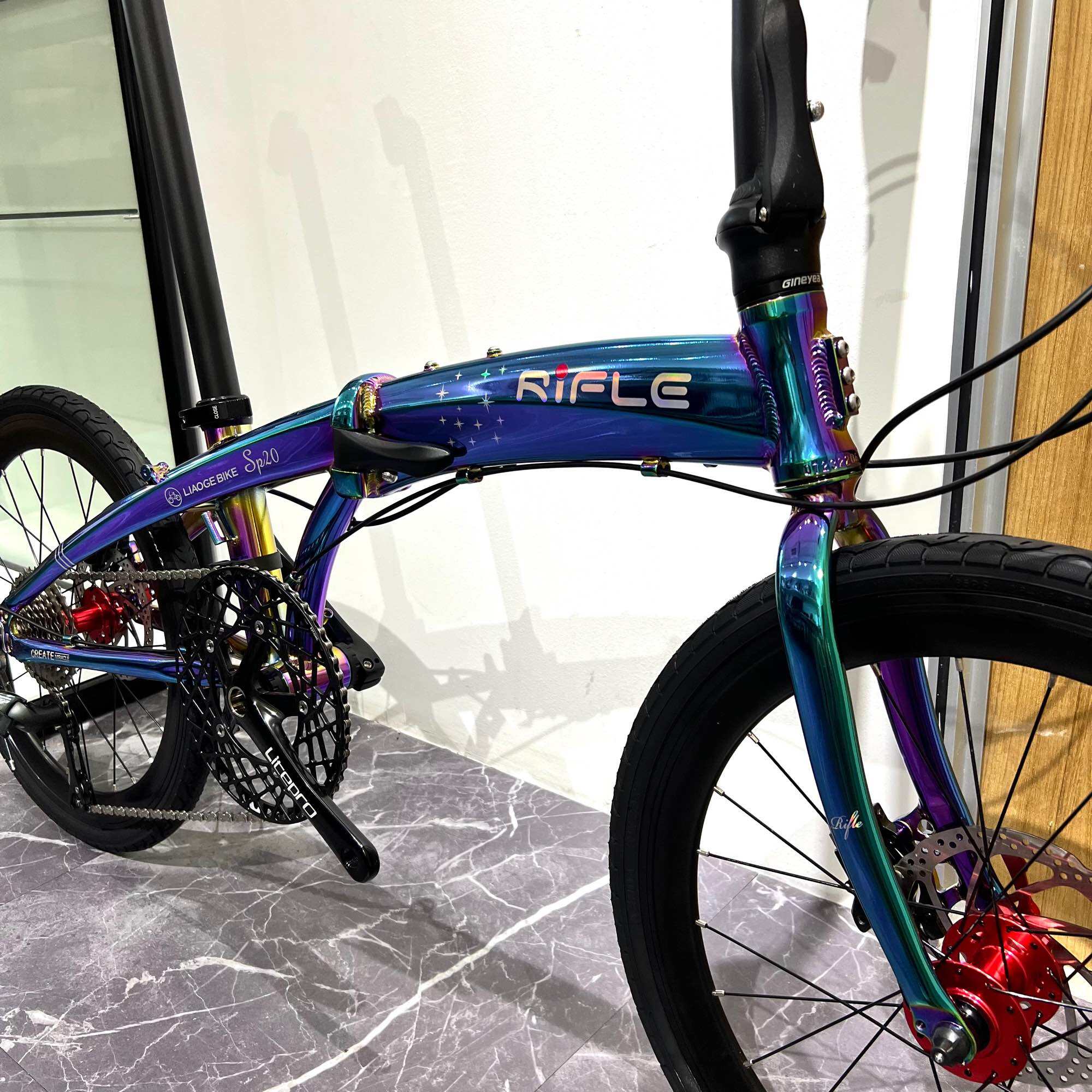 Rifle Sp20 X Liaoge451 Hydraulic disc brake Shimano Tiagra 10 speed Aluminium folding bike 20 inch · v7