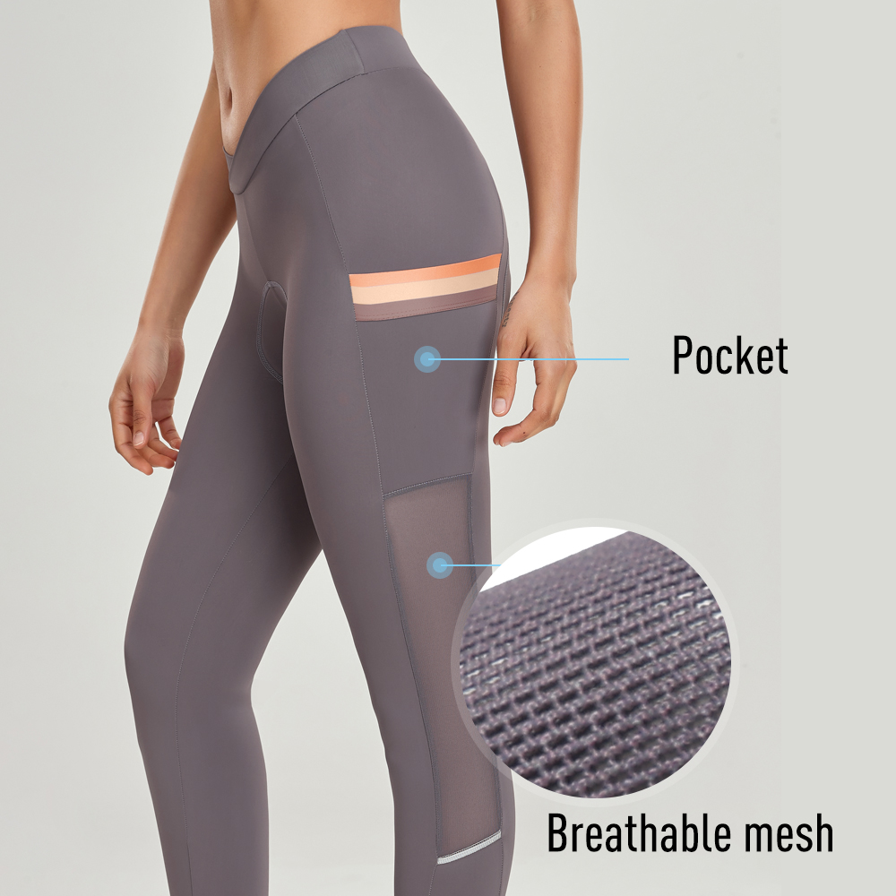 Santic Women Cycling Pants Road Bike Tight Professional 4D Padding Mesh Breathable Quick-dry Pocket L2C04142