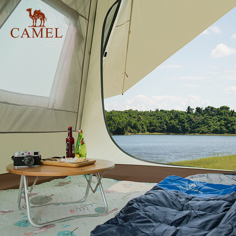 CAMEL CROWN Outdoor Exquisite Camping Tent Portable Folding Indian Pyramid Automatic Tent · v23