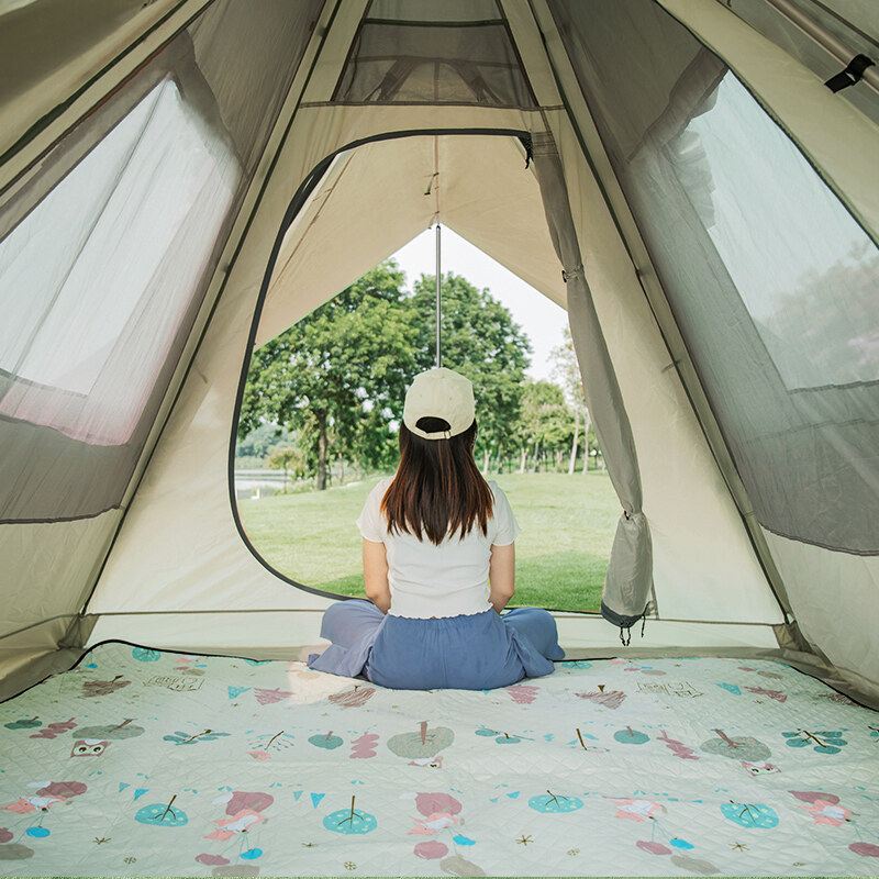 CAMEL CROWN Outdoor Exquisite Camping Tent Portable Folding Indian Pyramid Automatic Tent · v23