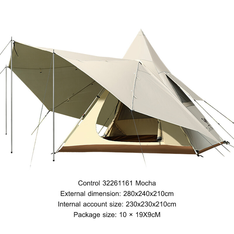 CAMEL CROWN Outdoor Exquisite Camping Tent Portable Folding Indian Pyramid Automatic Tent · v23