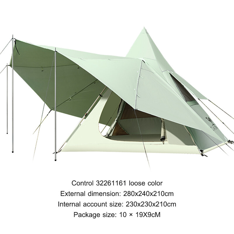 CAMEL CROWN Outdoor Exquisite Camping Tent Portable Folding Indian Pyramid Automatic Tent · v23