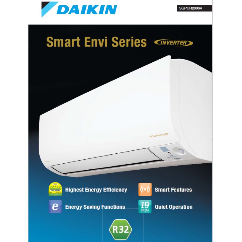 DAIKIN Sys 1 (2-5ticks) Smart Envi R32 Gas Inverter wall mounted unit (Wholesale) · v2