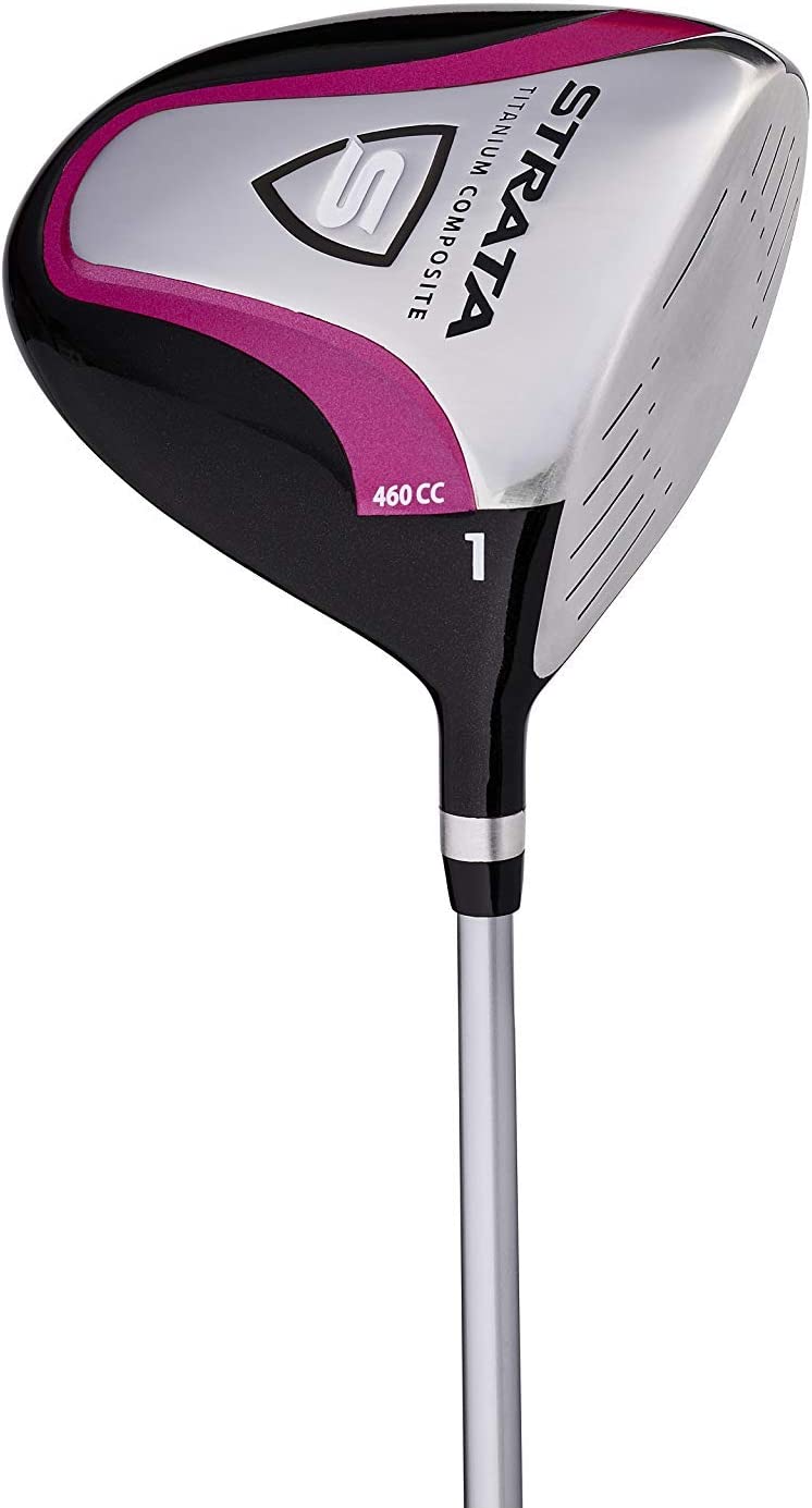 Callaway Women's Women Woman Woman's Female Strata Complete Right or Left Handed Hand Golf Club Driver Putter Chipper and Bag Set · v11