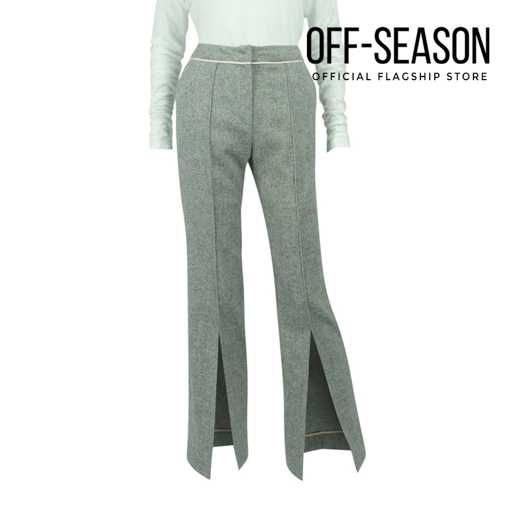 Off-Season Clearance Londoncloud Women Clothing Open Pants in Grey