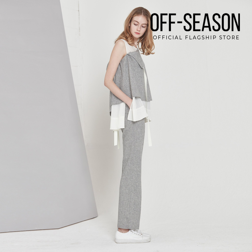 Off-Season Clearance Londoncloud Women Clothing Open Pants in Grey