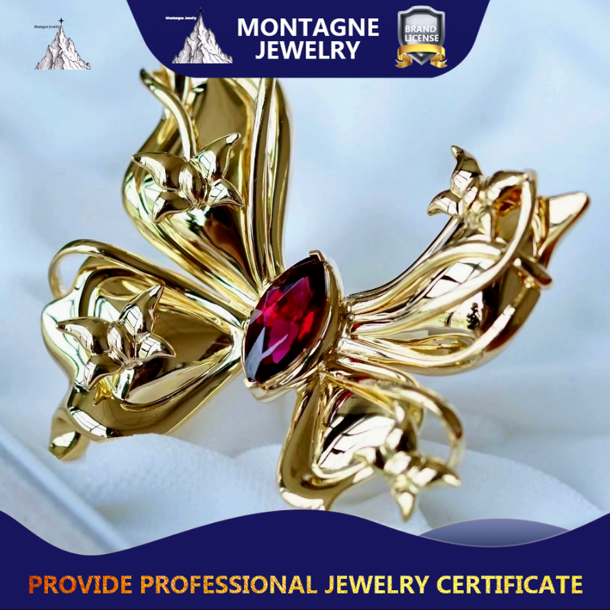 Montagne Jewellery Custom Jewelry Queen of Butterfly 18k Gold Ring