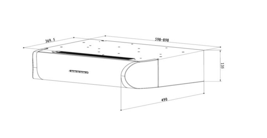 Uno UH 9003C (90cm) Slim Line High Power Hood · v4
