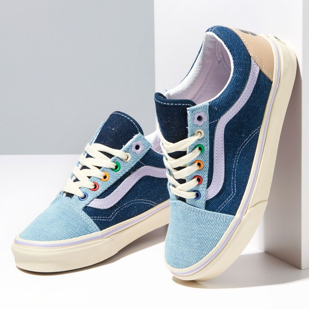 Vans EM on Holiday Old Skool Sneakers Women (Unisex US Size) BLUE VN0A5JMI6GL1