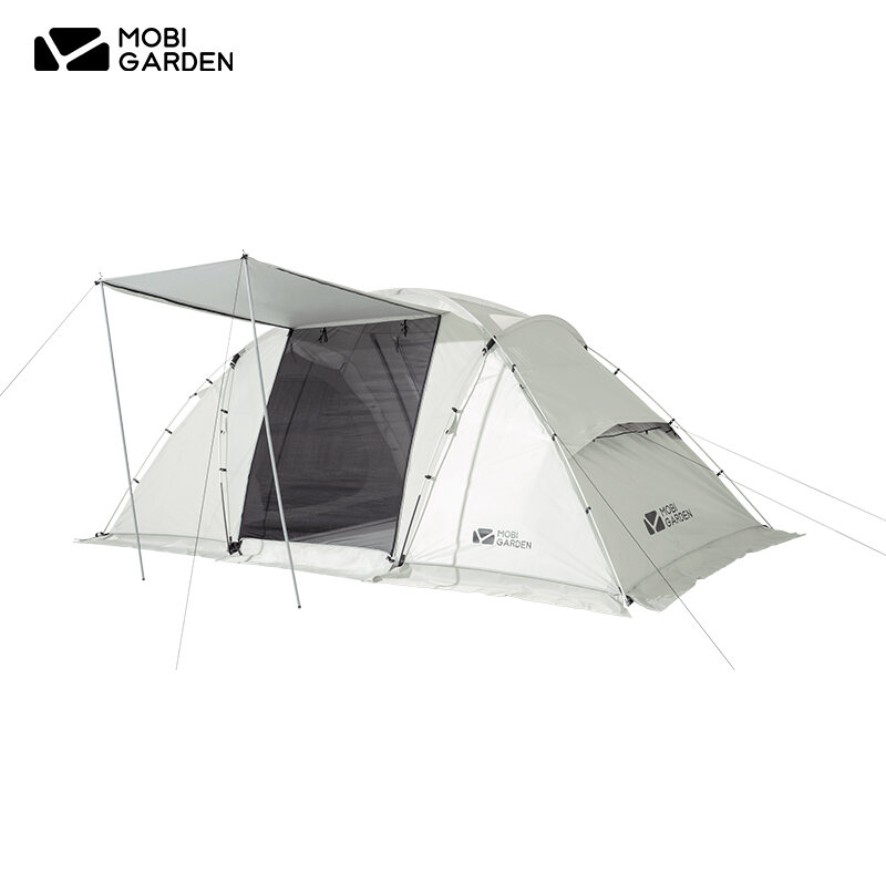 MOBI GARDEN Camping Family Tent Glamping Oxford Waterproof 4 Person Picnic Outdoor