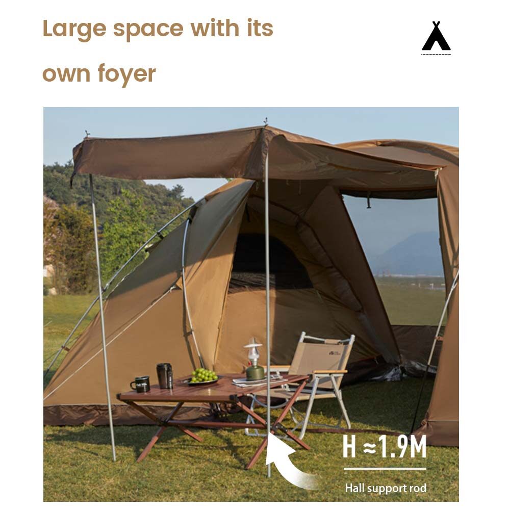 MOBI GARDEN Camping Family Tent Glamping Oxford Waterproof 4 Person Picnic Outdoor · v2