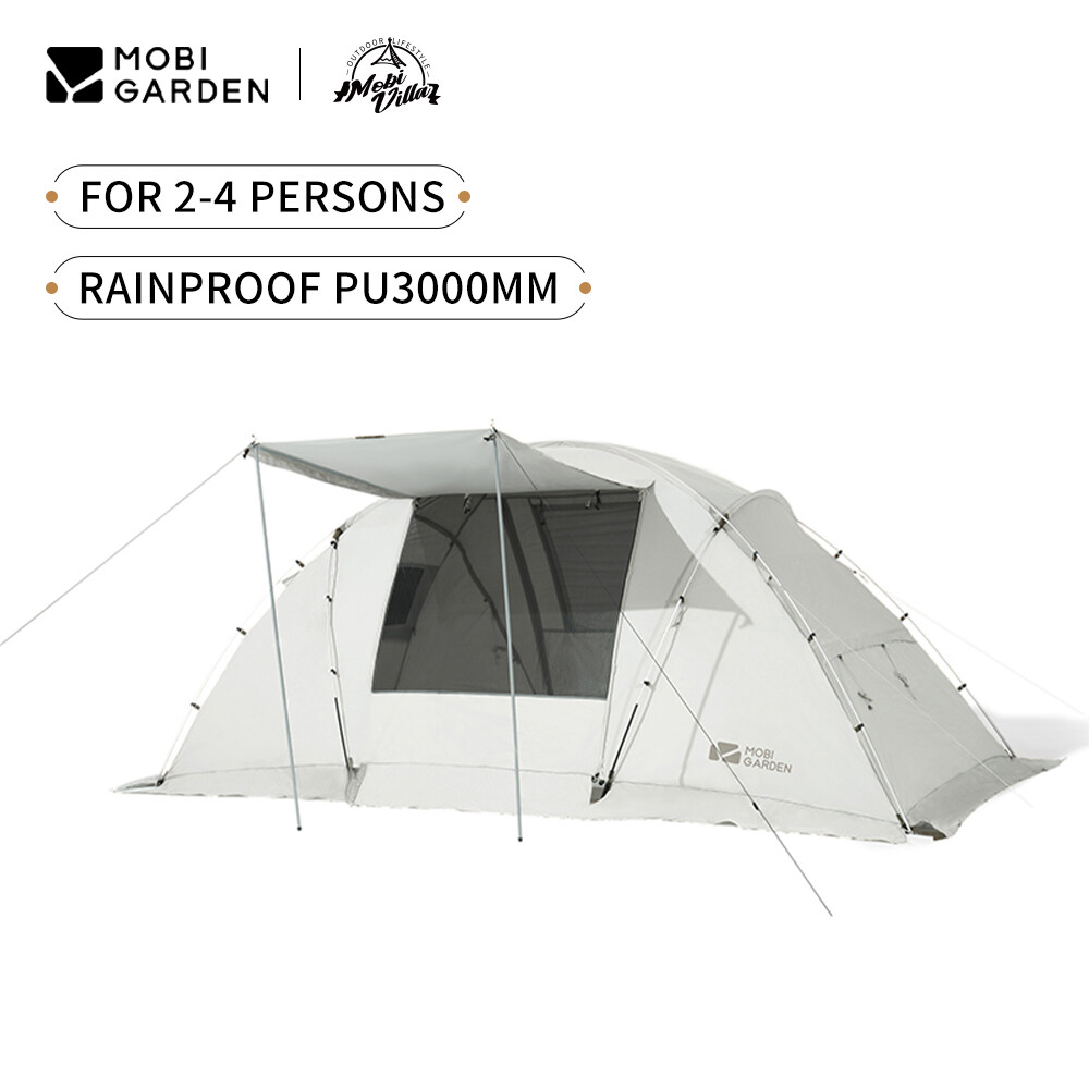 MOBI GARDEN Camping Family Tent Glamping Oxford Waterproof 4 Person Picnic Outdoor · v2