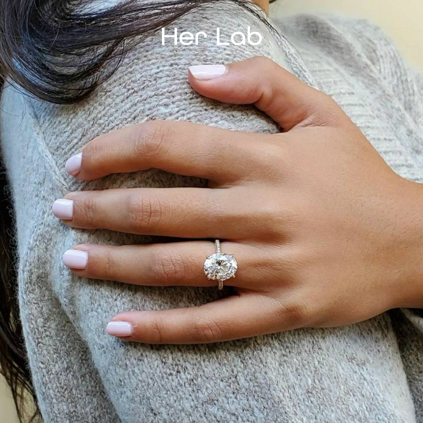 เครื่องประดับจากห้องทดลองของเธอ|แหวนเพชรแท้ Moissanite ทองคำขาว 3 กะรัต พร้อมใบรับรอง GRA 100% ผ่านการคัดเลือกเพชร แหวนเพชรทรงวงรี 4 แฉก PT 950 แพลตตินัม 50% แถบสีแต่งงาน แหวนหมั้นแบบคลาสสิก ของขวัญพิเศษสำหรับทั้งชายและหญิง