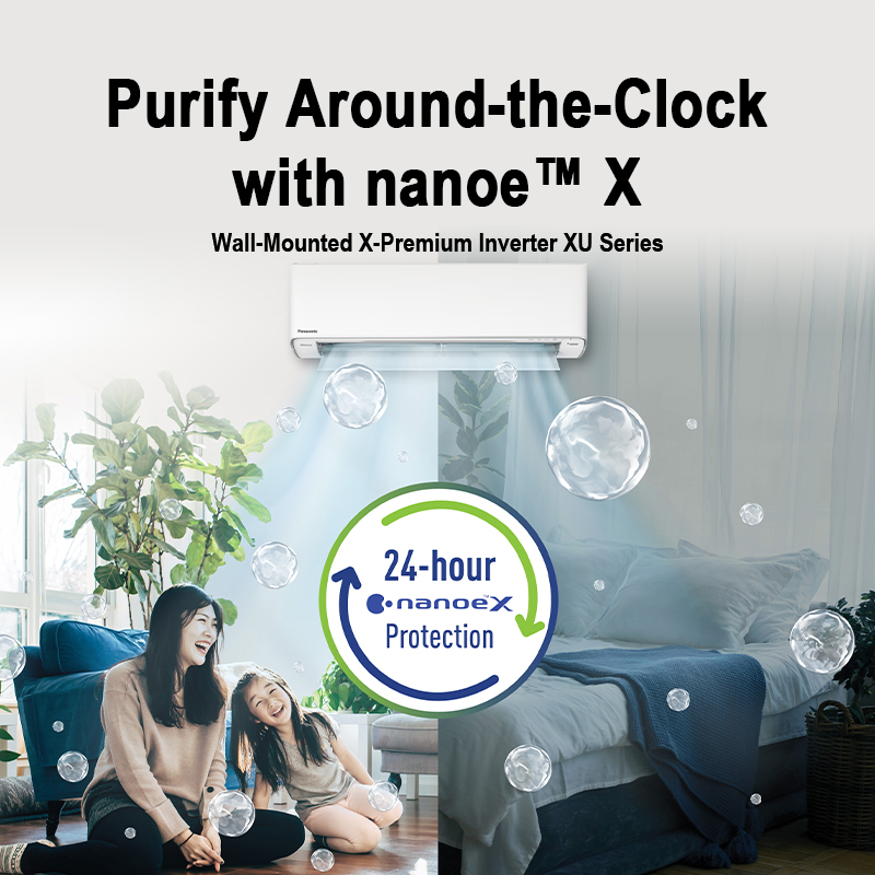 เครื่องปรับอากาศ Panasonic X-Premium R32 System 2 พร้อม nanoe™X (5 ติ๊ก)