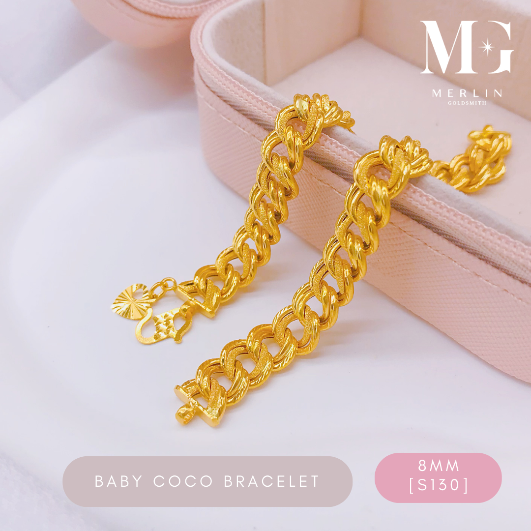 Merlin Goldsmith 22K 916 Gold (8MM) Baby Coco Bracelet · v3