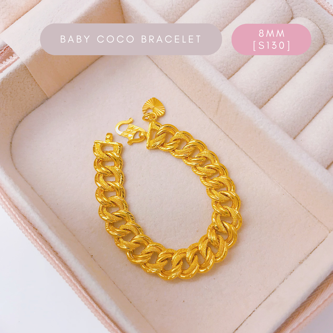 Merlin Goldsmith 22K 916 Gold (8MM) Baby Coco Bracelet · v3
