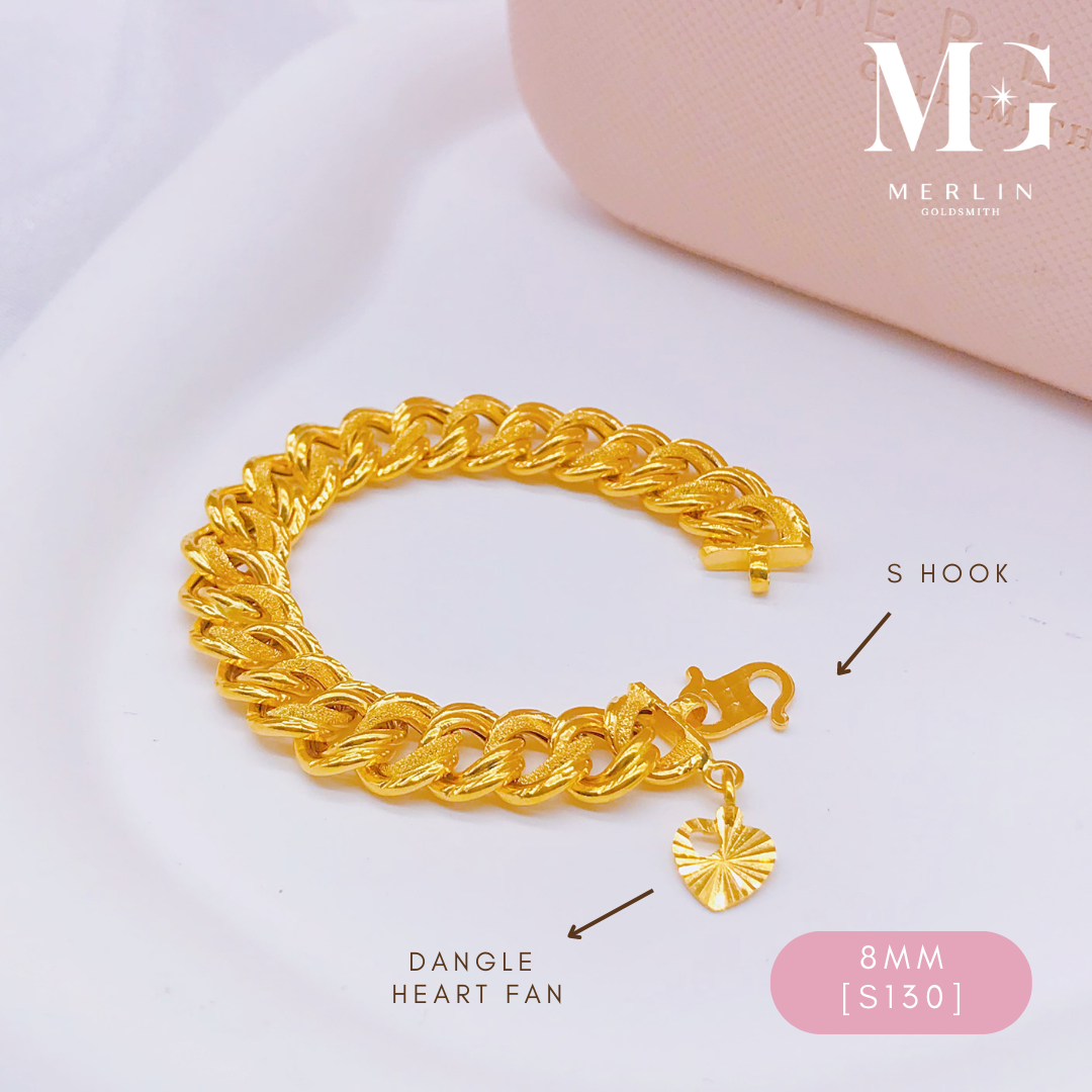 Merlin Goldsmith 22K 916 Gold (8MM) Baby Coco Bracelet · v3