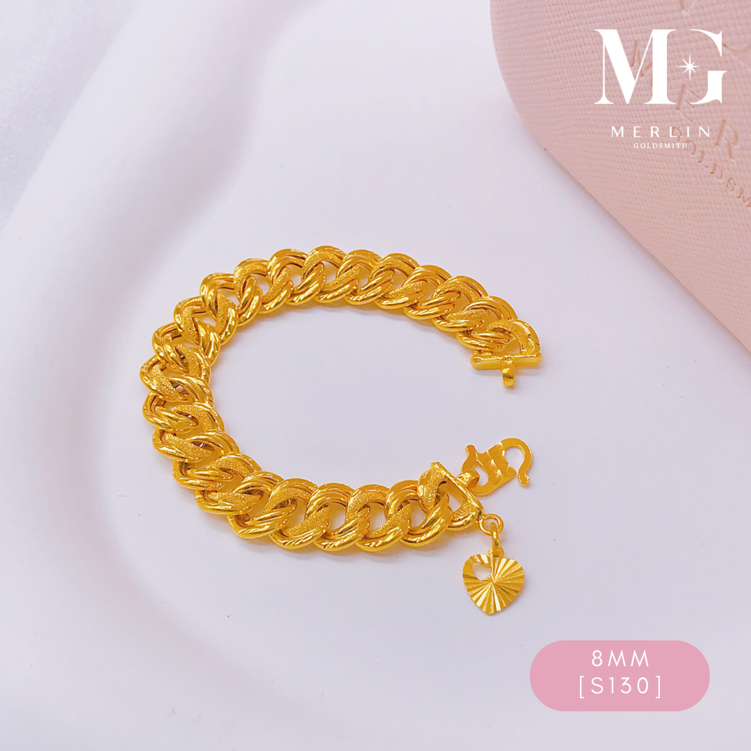 Merlin Goldsmith 22K 916 Gold (8MM) Baby Coco Bracelet · v3