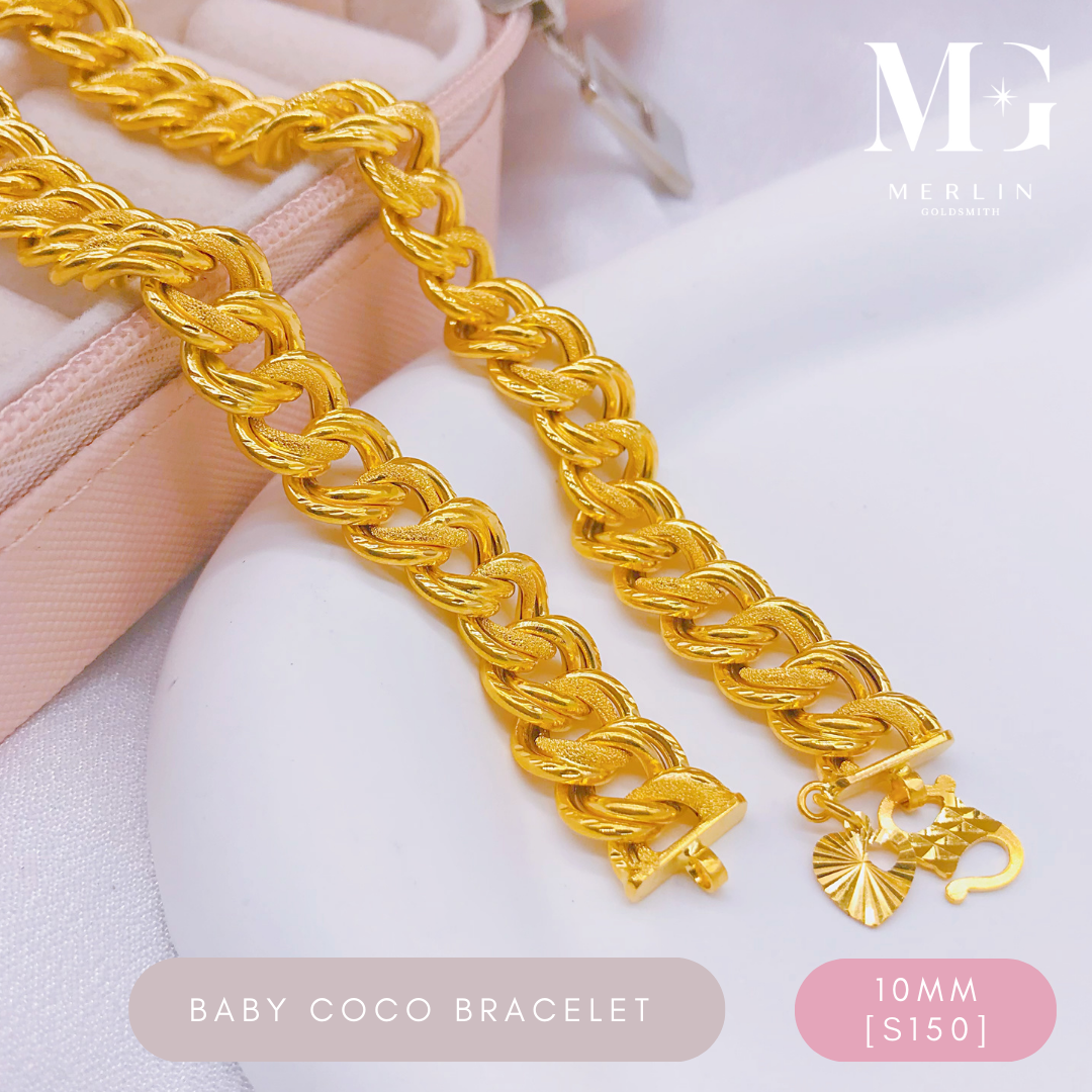 Merlin Goldsmith 22K 916 Gold (10mm) Baby Coco Bracelet · v3