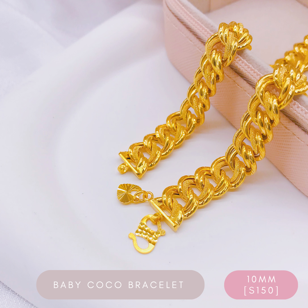 Merlin Goldsmith 22K 916 Gold (10mm) Baby Coco Bracelet · v3