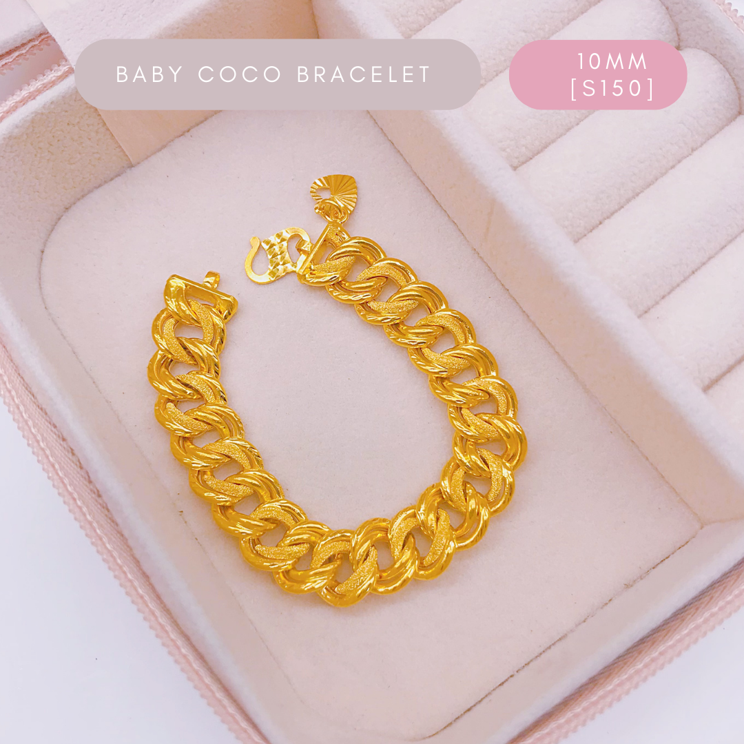Merlin Goldsmith 22K 916 Gold (10mm) Baby Coco Bracelet · v3