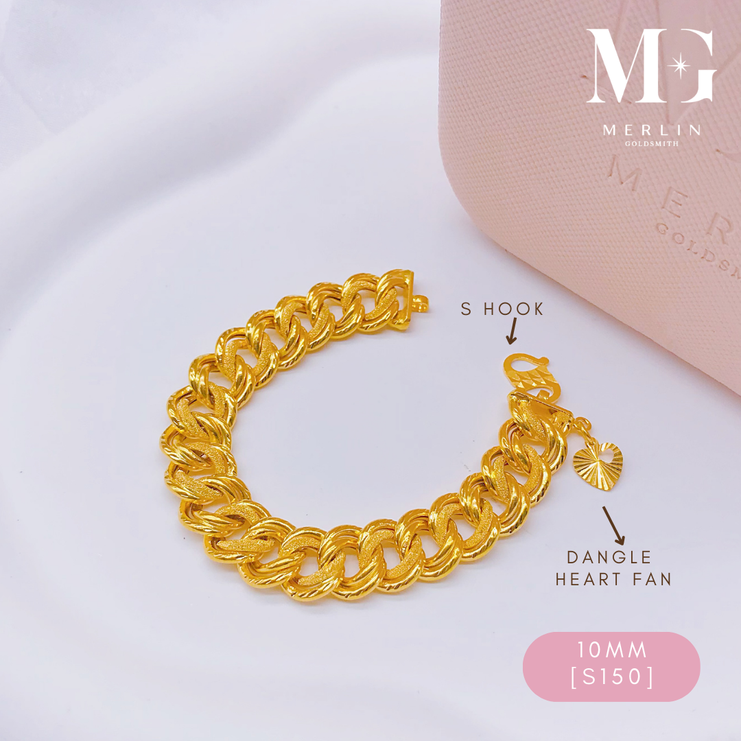 Merlin Goldsmith 22K 916 Gold (10mm) Baby Coco Bracelet · v3