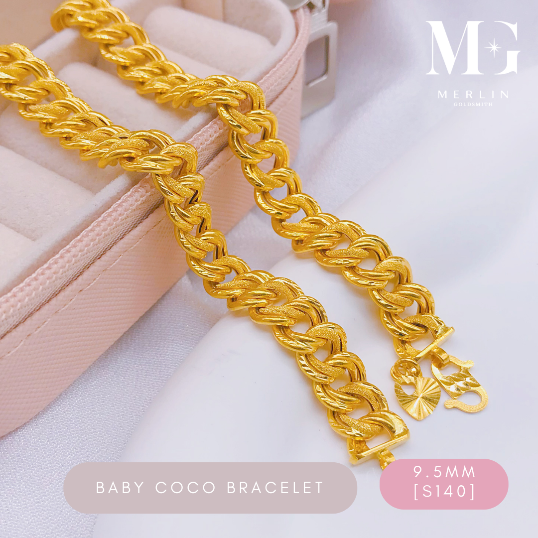 Merlin Goldsmith 22K 916 Gold 9.5mm Baby Coco Bracelet · v3