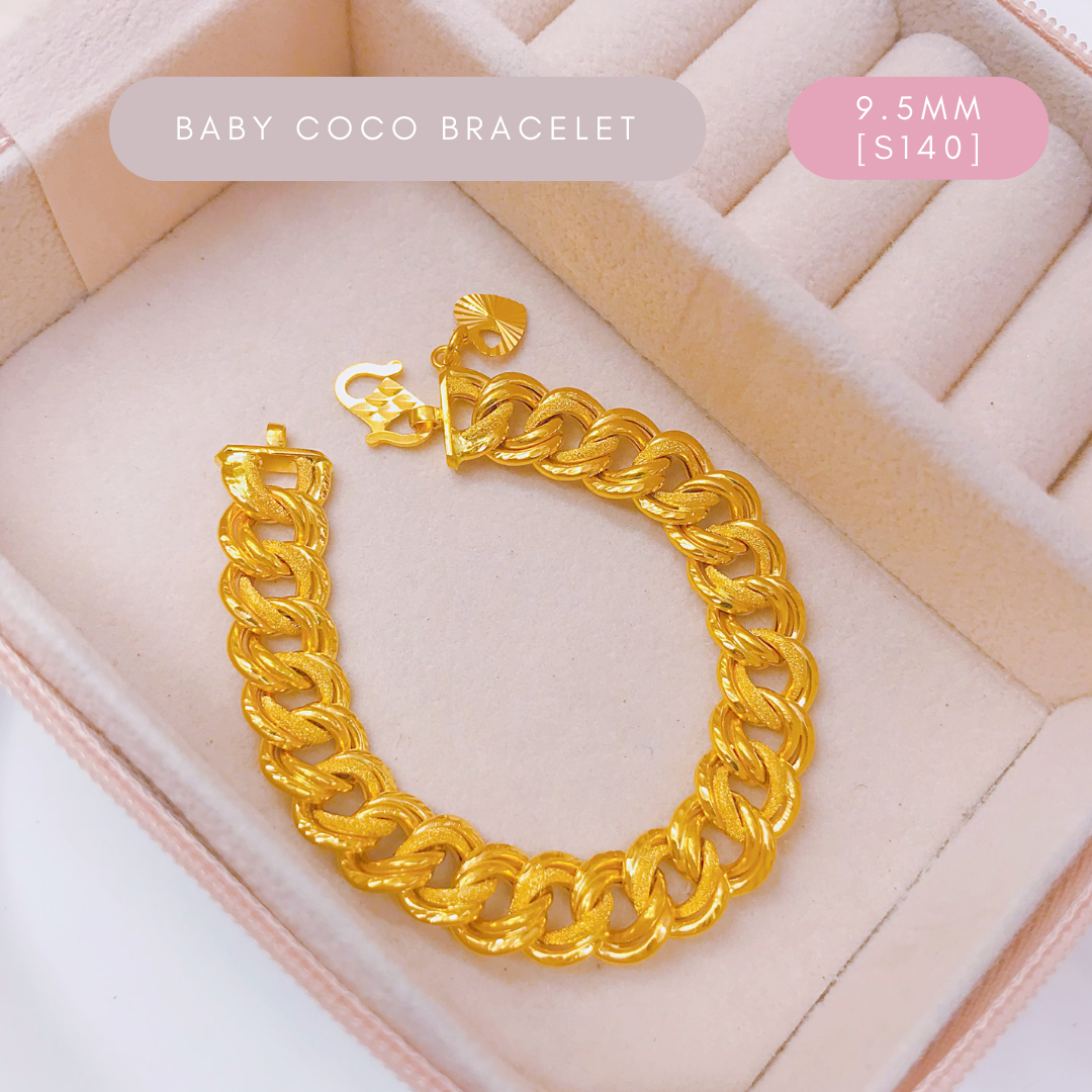 Merlin Goldsmith 22K 916 Gold 9.5mm Baby Coco Bracelet · v3