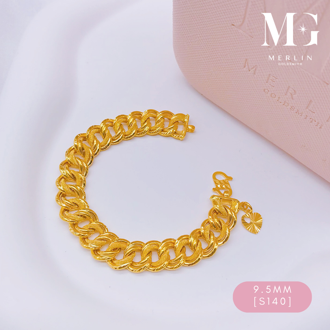 Merlin Goldsmith 22K 916 Gold 9.5mm Baby Coco Bracelet · v3