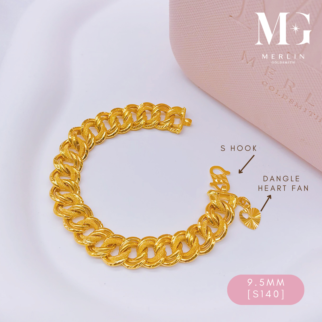 Merlin Goldsmith 22K 916 Gold 9.5mm Baby Coco Bracelet · v3