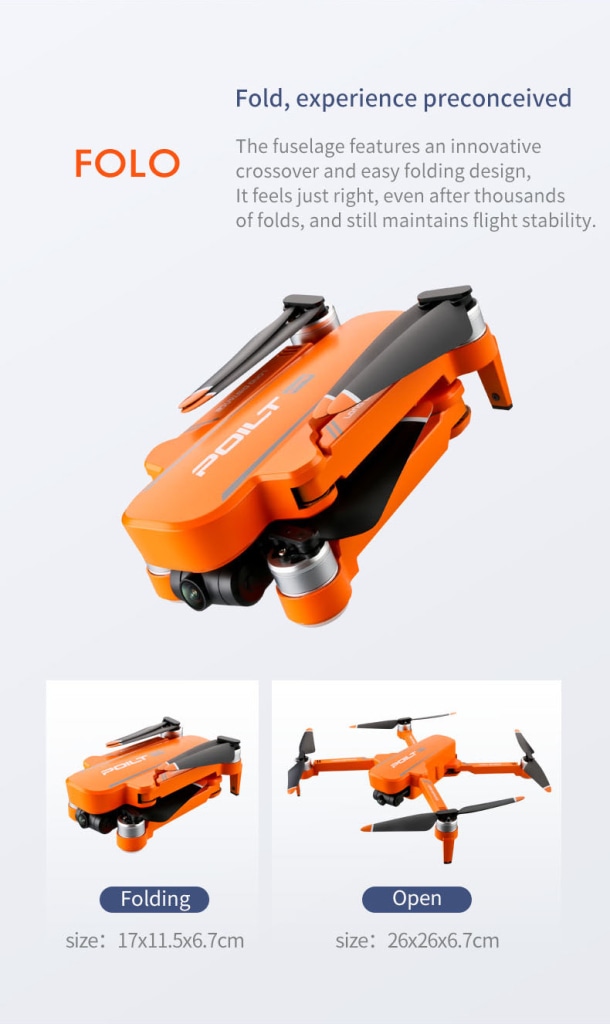 JJRC X17 6K-GPS Brushless 2-AXIS GIMBAL RC DRONE - Orange · v11