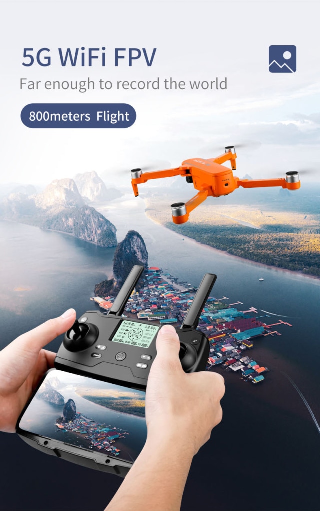 JJRC X17 6K-GPS Brushless 2-AXIS GIMBAL RC DRONE - Orange · v11