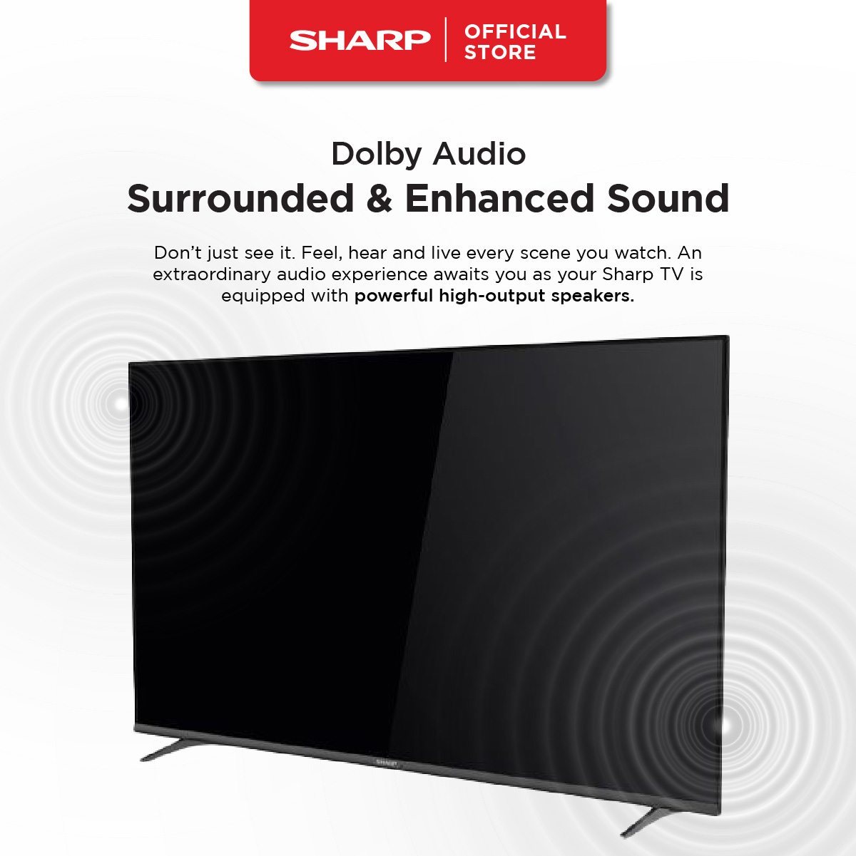 SHARP 50" 55" 4K UHD Smart TV 4T-C50GJ4000X | 4T-C55GJ4000X | Netflix, Youtube, Prime Video, Disney+  & Browser | 3 Years Warranty| Online Model · v15
