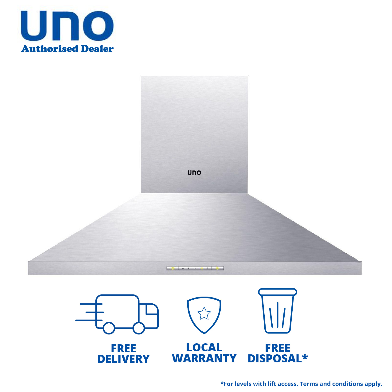 (Bulky) UNO 90cm Chimney Cookerhood UP 5298 (UP5298)