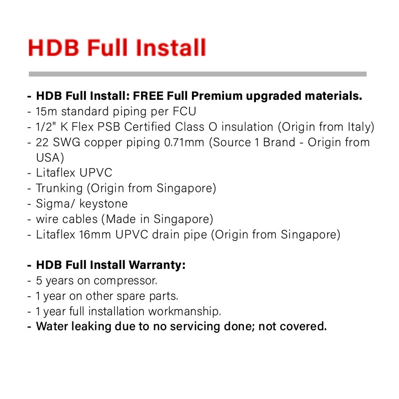PANASONIC X-PREMIUM R32 SYSTEM 3 (INSTALLATION INCLUDED FREE UPGRADED MATERIALS)
