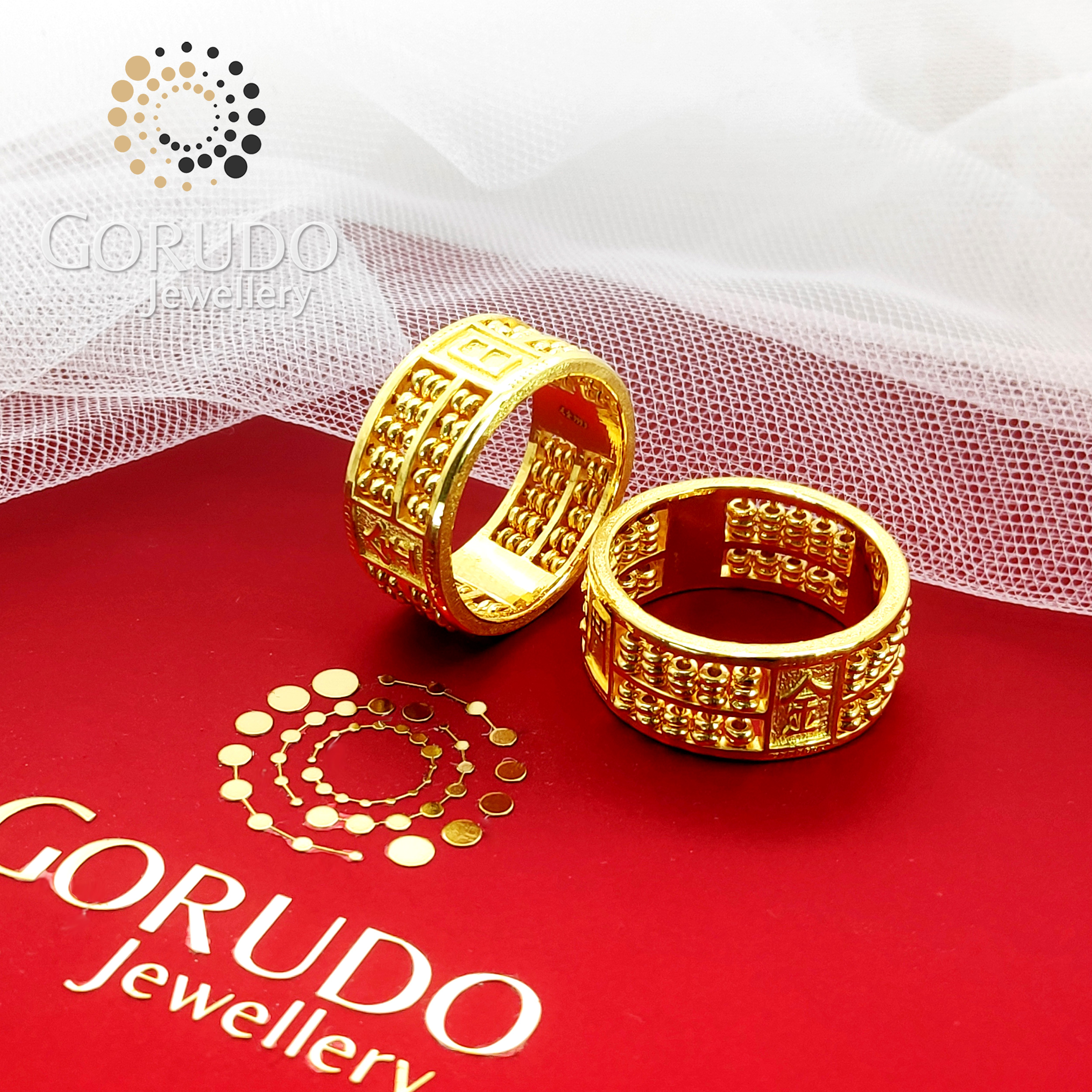 แหวนทองคำแท้ 999 ของ Gorudo Jewellery