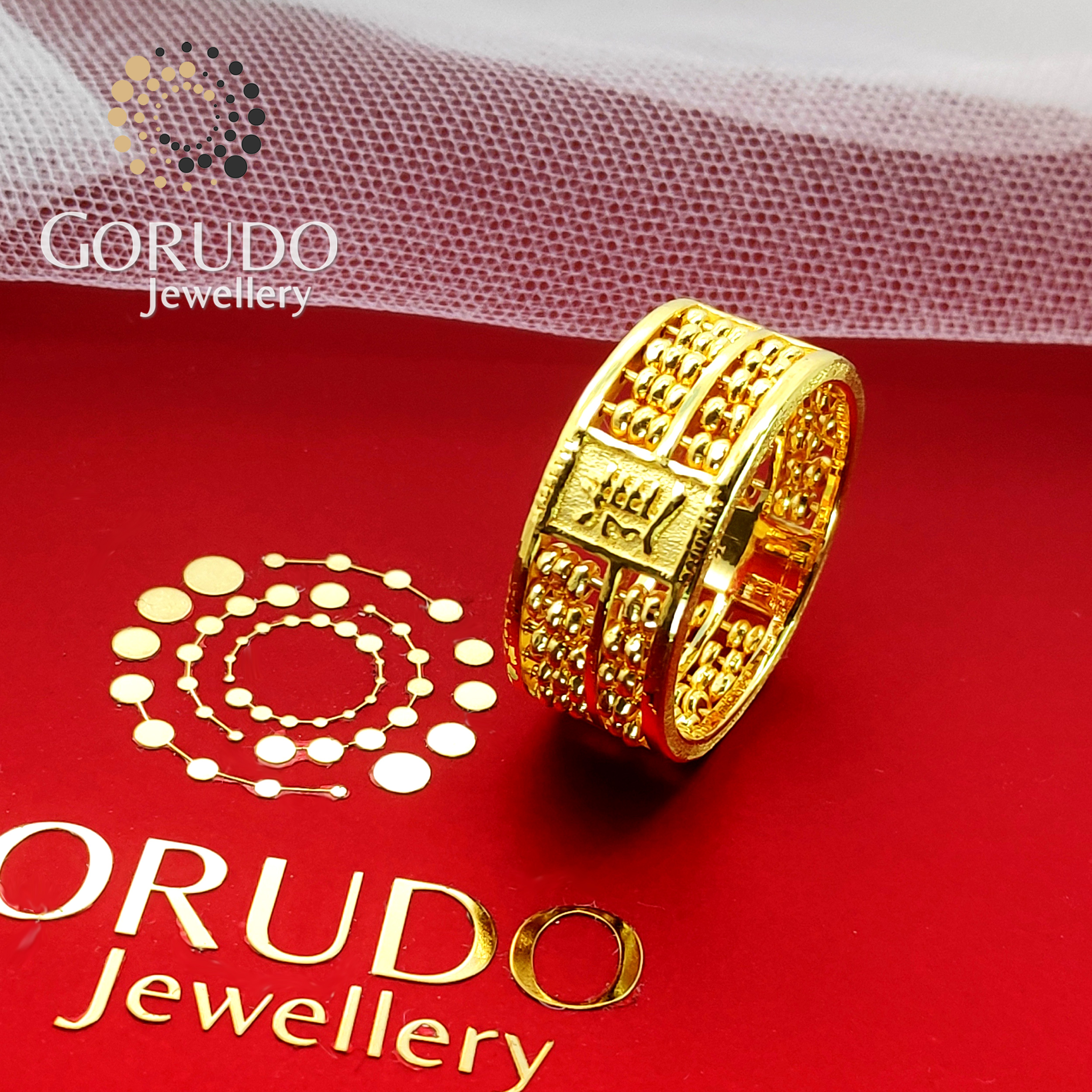แหวนทองคำแท้ 999 ของ Gorudo Jewellery