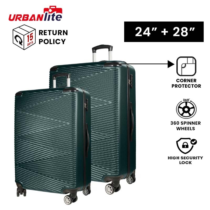 [SG Hazır Stok] UrbanLite ECHO 2.0 - [24 inç+28 inç] 360° 8 Tekerlek Döndürücü Köşe Koruyucu Bagaj ULH21904 Universal Traveller Tarafından Teslimat İçin 3 İş Günü