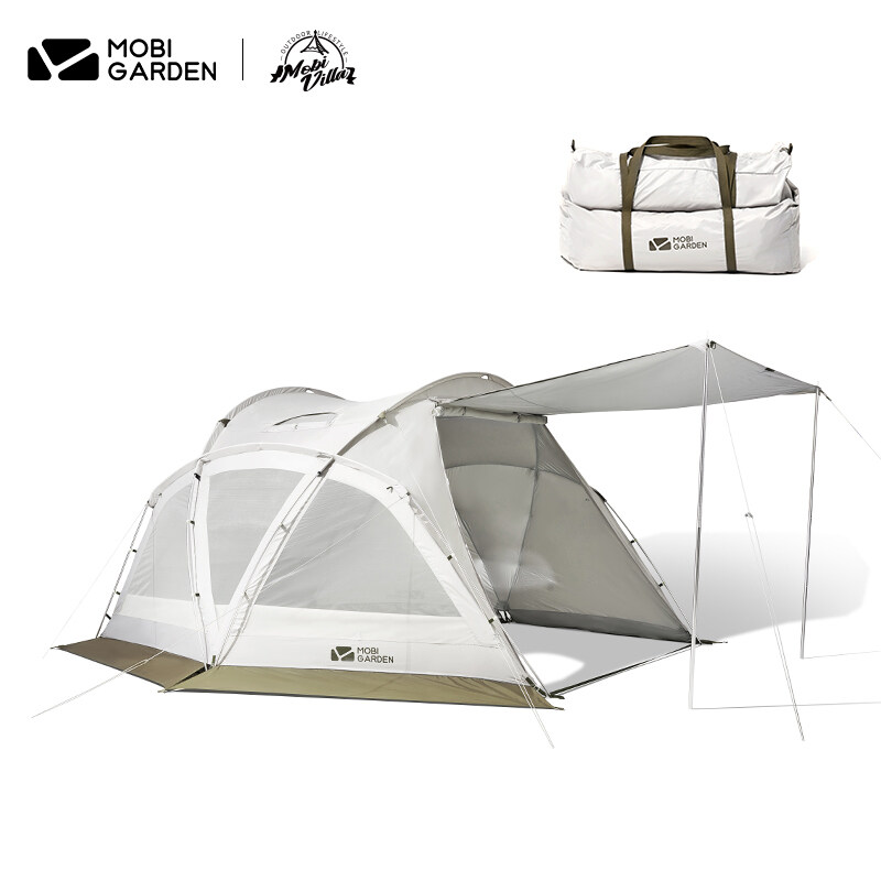 MOBI GARDEN Camping Tent 2-3 Person Waterproof Rainproof Windproof Portable Large Space 4 Season Backpacking Hiking · v40