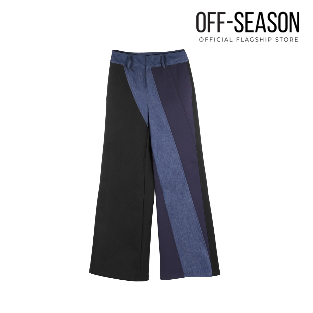 Off Season Clearance PH5 Women Clothing Juno Mixed Media Wide Leg Pants