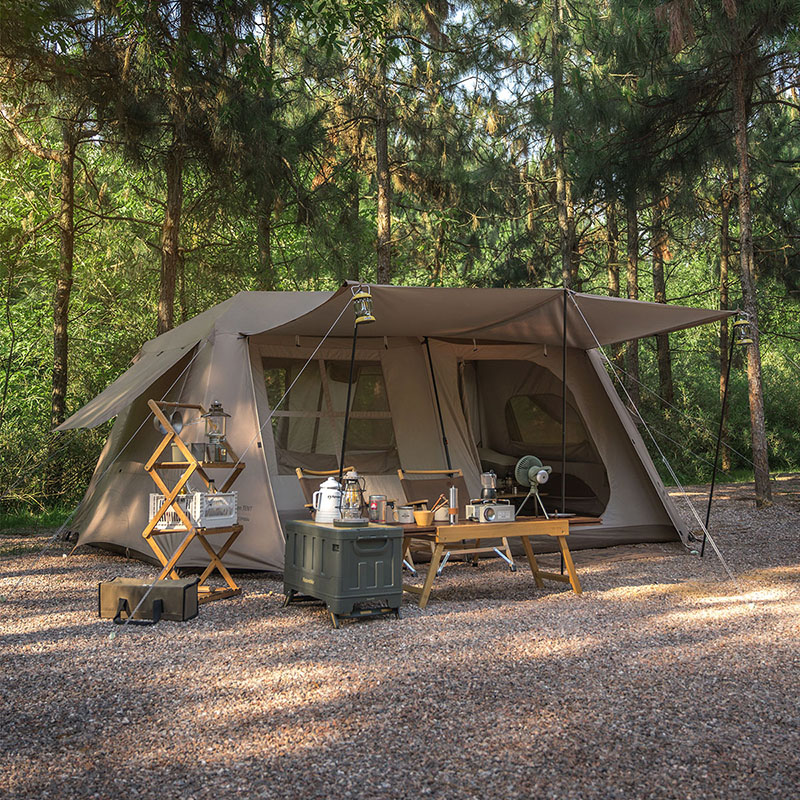 Naturehike Camping Tent  Village Series 4-6 Person Foldable  Waterproof Camping Tent Outdoor Family Home