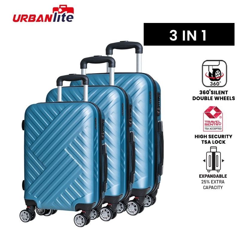 URBANlite  WEAVE  3 in 1 (20"+24"+28") 360° 8-Wheel Spinner | TSA Lock I Expandable |Hard Case Luggage-ULH 22911 · v2
