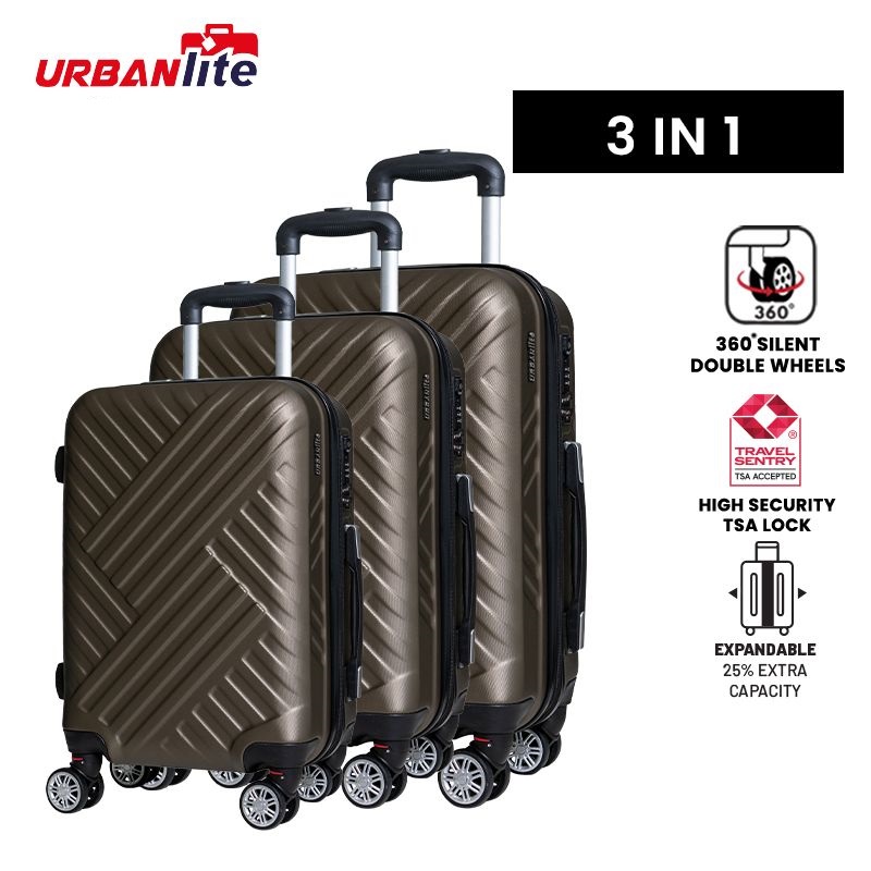 URBANlite  WEAVE  3 in 1 (20"+24"+28") 360° 8-Wheel Spinner | TSA Lock I Expandable |Hard Case Luggage-ULH 22911 · v2