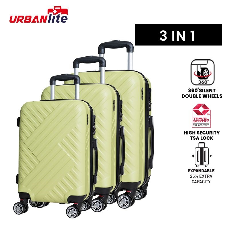 URBANlite  WEAVE  3 in 1 (20"+24"+28") 360° 8-Wheel Spinner | TSA Lock I Expandable |Hard Case Luggage-ULH 22911 · v2
