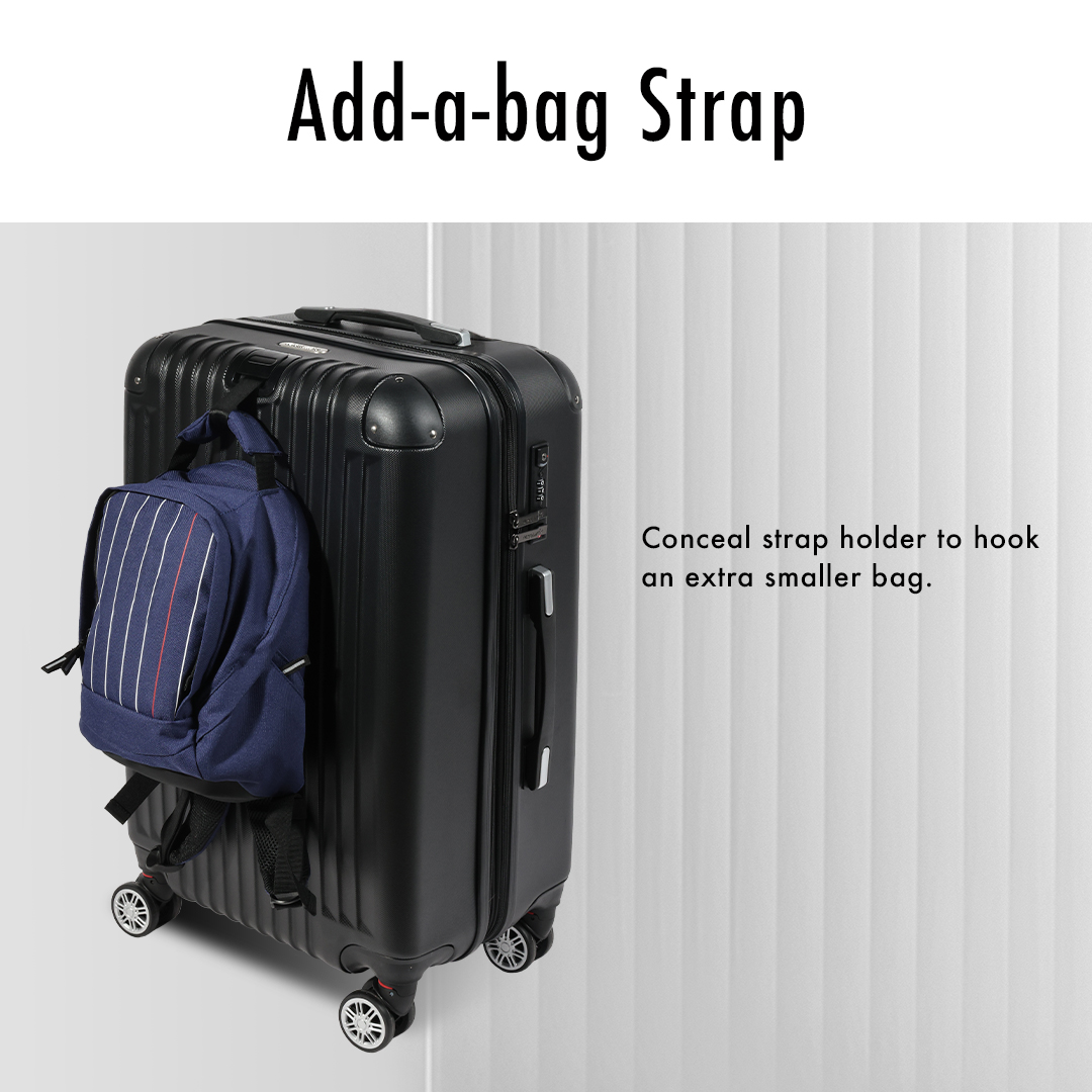 Spinner UrbanLite VERTEZ 2in1 (20"+24") a 360° a 8 ruote | TSA Lock I espandibile | Valigetta rigida con protezione angolare - ULH 22915