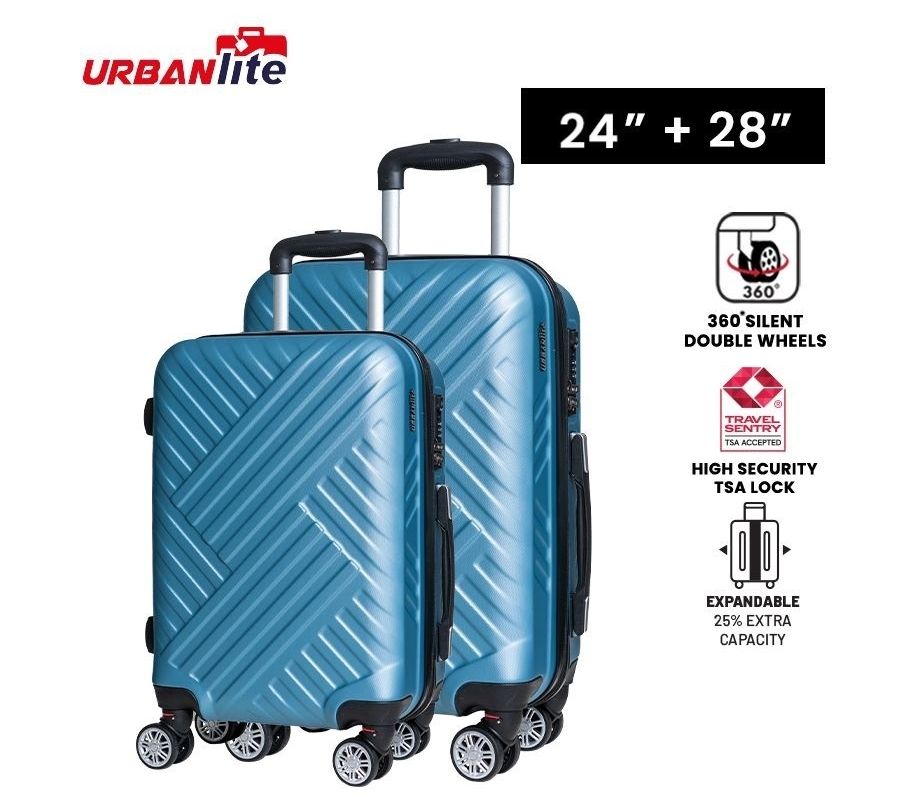 URBANlite WEAVE  2 in 1 (24"+28") 360° 8-Wheel Spinner | TSA Lock I Expandable |Hard Case Luggage-ULH 22911