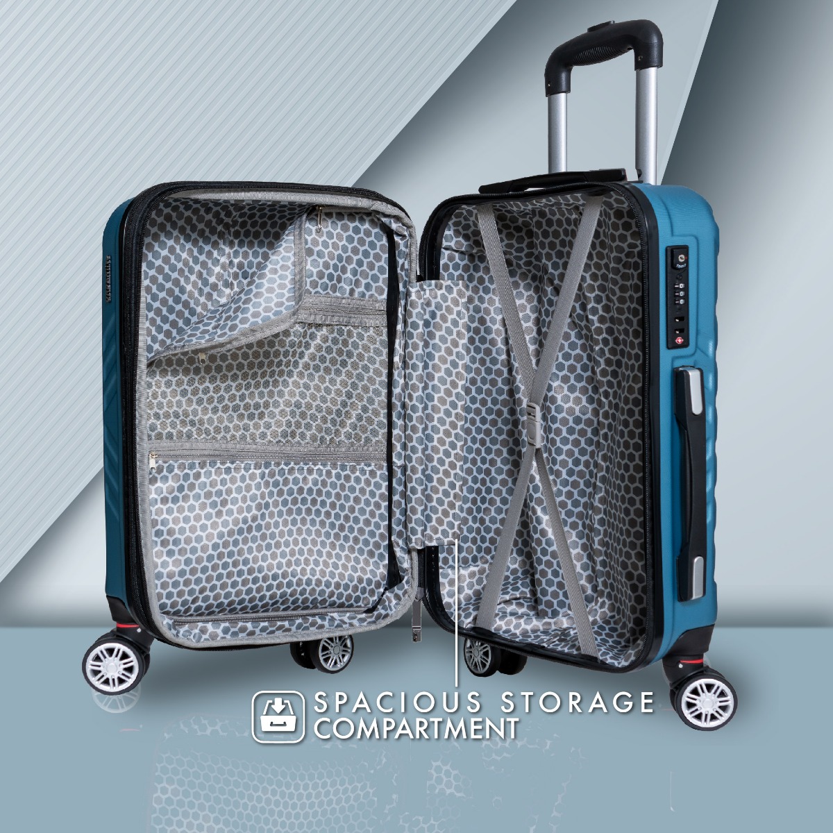 URBANlite WEAVE  2 in 1 (24"+28") 360° 8-Wheel Spinner | TSA Lock I Expandable |Hard Case Luggage-ULH 22911