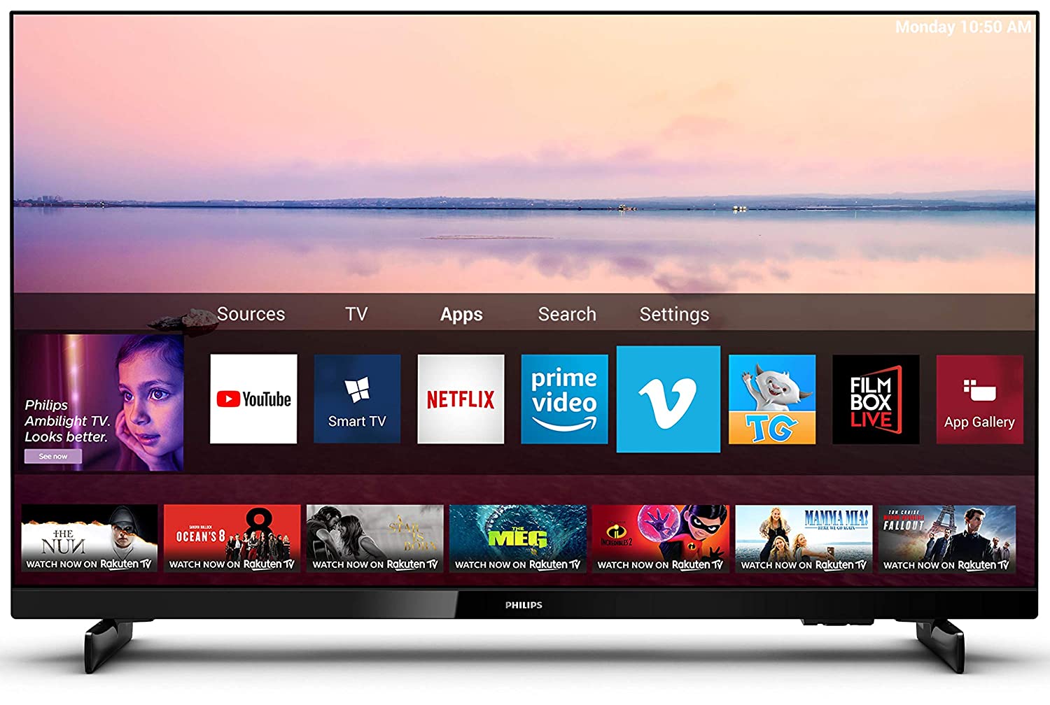 Philips 80 cm (32 inches) Pixel Precise HD Series HD Ready LED Smart TV 32PHT6815/98 (Black)