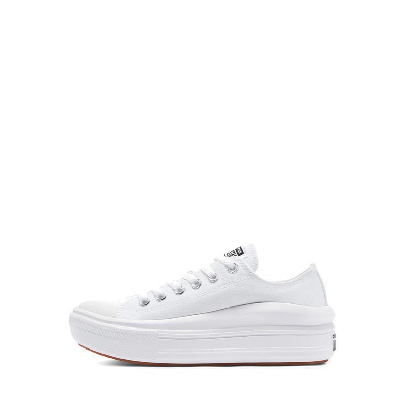 รองเท้าผ้าใบ Converse Chuck Taylor All Star Move Canvas Platform สำหรับผู้หญิง - สีขาว/ขาว/ขาว